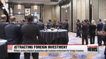 Korea's acting president guarantees safe business environment for foreign investors