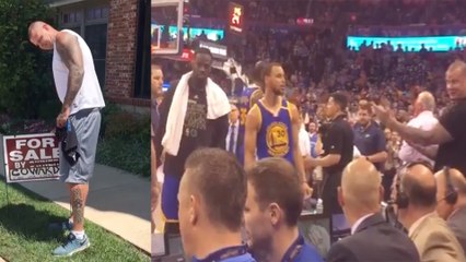 Draymond Green Harassed by Thunder Fan Who Vandalized Kevin Durant's Home, Calls Security