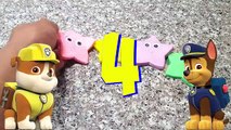 PAW PATROL: Learn Numbers Surprise Toy Play Doh Smiley Face STARS - Best Learning Videos for Kids