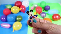 Surprise Balloons with Toys Mickey Mouse Spider-Man Peppa Pig Angry Birds Disney Princess Eggs