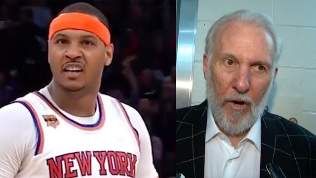 Carmelo Anthony TAKES OVER, Yells I Want It! - Coach Pop Explains How Basketball Works