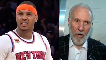 Carmelo Anthony TAKES OVER, Yells "I Want It!" - Coach Pop Explains How Basketball Works