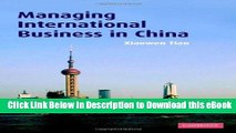 [Read Book] Managing International Business in China Mobi