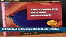 Download Book [PDF] The Complete Modem Reference (Wiley professional computing) Download Full