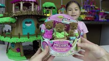 SUPER CUTE LIL WOODZEEZ TREEHOUSE Giant Surprise Egg Bear Family KidFriendly Toy Surprise Toys Magic