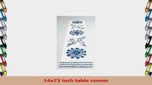 Table Runner Camargo  Callisto Embroidered Medallion Design 14 x 72 inches 38a8198a