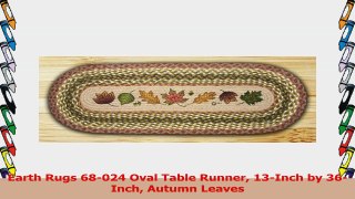 Earth Rugs 68024 Oval Table Runner 13Inch by 36Inch Autumn Leaves 41df2f22