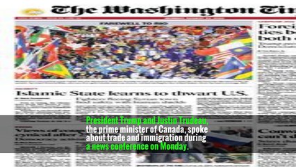 WASHINGTON — Despite sharp differences on immigration, refugees, trade