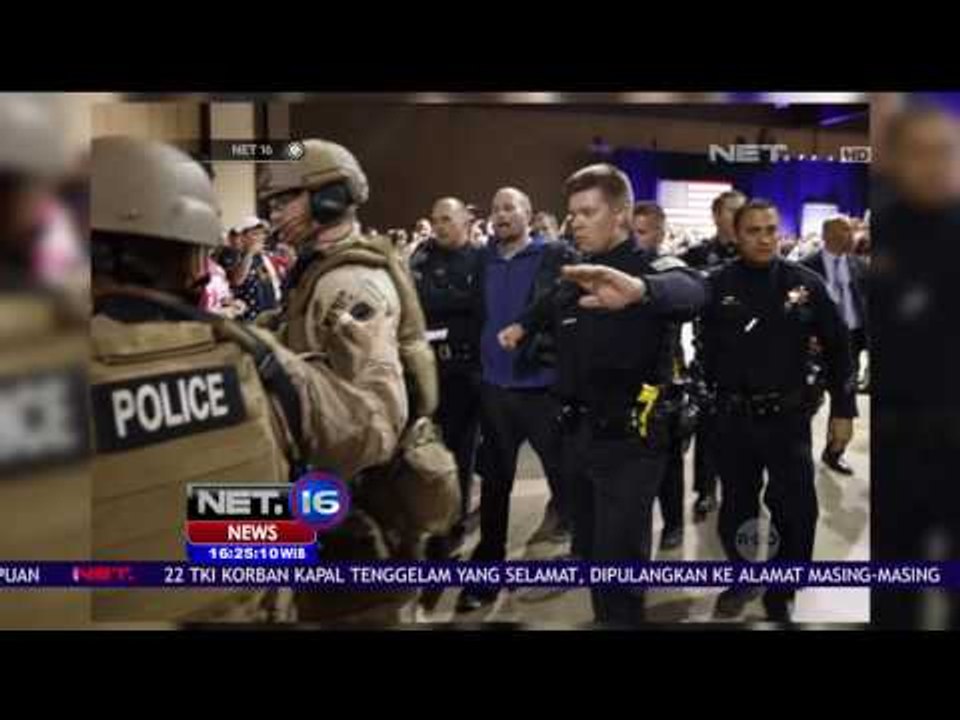 Insiden pada Pidato Kampanye Calon Presiden AS Donald Trump di Nevada - NET 16
