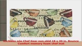Chef Gear Coffee Cup Party AntiFatigue Comfort Memory Foam Chef Mat 18 by 30Inch 96609ac0