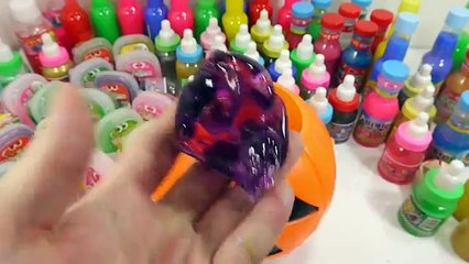 DIY Combine All the Colors Slime Big Tongue Learn Colors Slime Clay