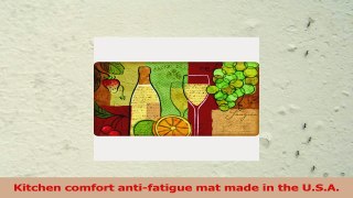 Cushion Comfort Sangria Wine and Fruit Kitchen Mat 18Inch By 30Inch 5dfaa678