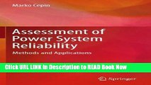 [Download](PDF) Assessment of Power System Reliability: Methods and Applications Read Online