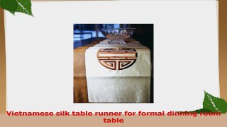 Silk Embroidered Table Runner Happiness Made in VietnamSTR2 b8353095