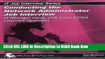 [Popular Books] Conducting the Network Administrator Job Interview: IT Manager Guide with Cisco