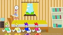 Daisy Duck Jumping on the Bed - Five Little Monkeys Jumping on the Bed Nursery Rhymes