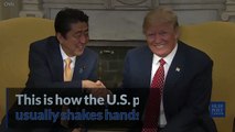 Trump Tried & Failed To Pull His Strange Trademark Handshake On Canadian Prime Minister Justin Trudeau!