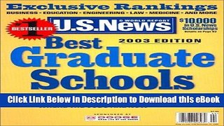 EPUB Download Best Graduate Schools 2003 Online PDF