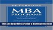 [Read Book] MBA Programs 2007 (Peterson s MBA Programs) Mobi