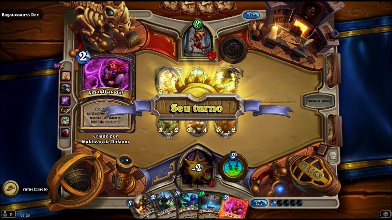 Hearthstone Desafio de Classe parte 26 Ladino vs Bagatosauro Rex