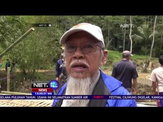 Download Video: Swadaya Warga Bangun Jembatan Darurat dari Bambu di Garut, Jawa Barat - NET 12