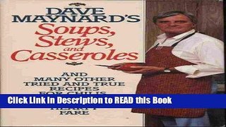 Read Book Dave Maynard s Soups, Stews, and Casseroles Full eBook