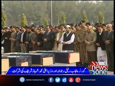 Funeral prayers offered for 7 policemen martyred in Lahore blast