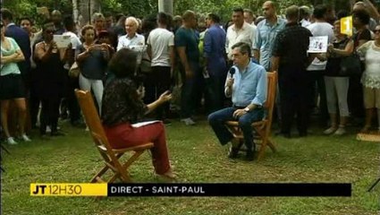 François Fillon à 97460 Saint Paul, île de la Réunion, discourt du midi le 12-02-2017