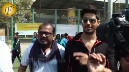 Sidharth Malhotra Playing Football At The Inauguration Of National Inclusion Cup 2017