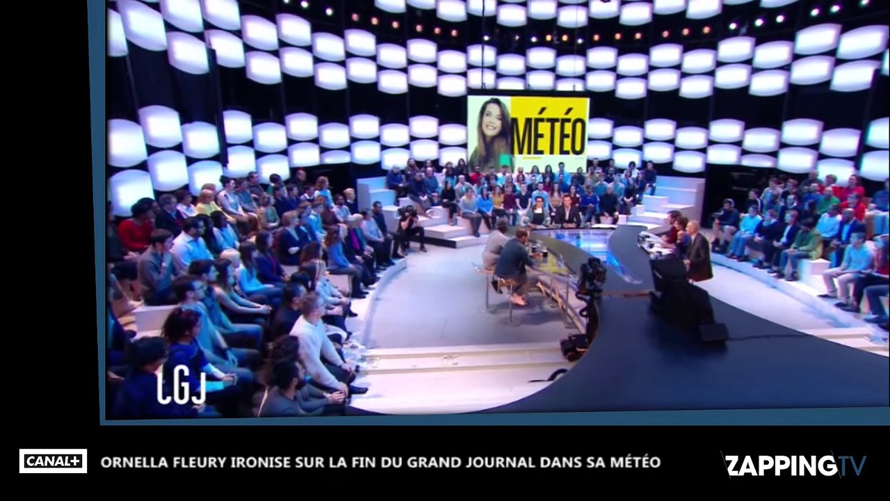 Ornella Fleury ironise sur la fin du Grand Journal dans sa météo (vidéo)