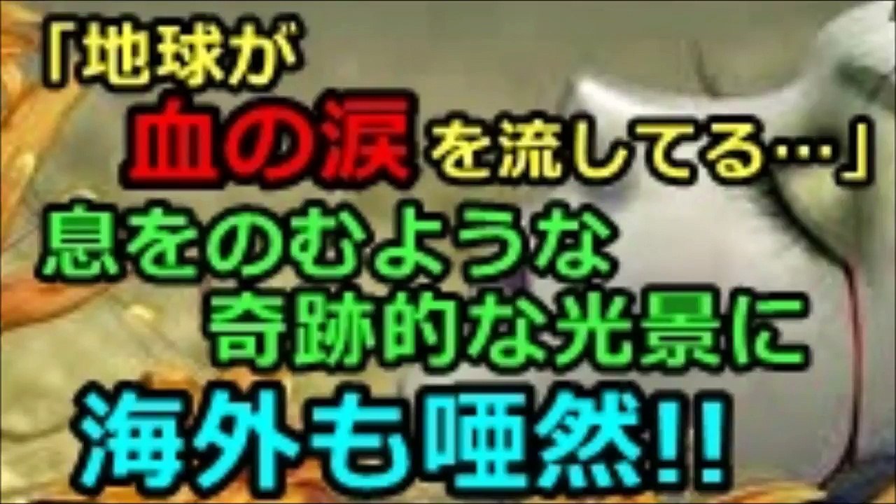 【海外の反応】“地球が血の涙を流してる…”息をのむような奇跡的な光景に海外も唖然！-f2fLM0ZtIng