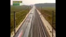 TGV　最高速度、時速574.8ｋｍ　達成時の映像