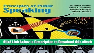 [Read Book] Principles of Public Speaking (14th Edition) Mobi
