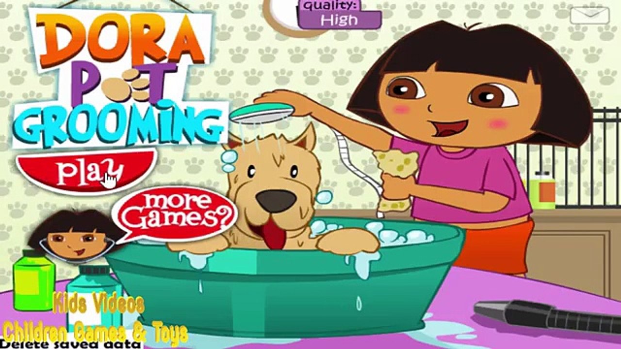 Dora The Explorer Game - Dora Pet Grooming Game For Kids - Dora The Explorer For Children Game