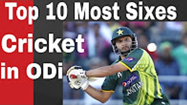 Top 10 Batsmen Most Sixes in ODI Cricket