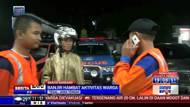 Dua Kecamatan di Tegal Terendam Banjir