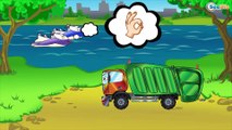 Crane and Trucks - Car Cartoons for children - Hard Labour - Trucks and Cars Cartoons. Episode 37