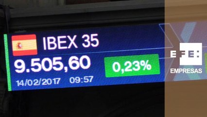 La Bolsa española recupera los 9.500 puntos al sumar un 0,20%