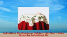 Collections Etc Christmas Holiday Holly Berry Table Linens by Collections Etc 4111ab17