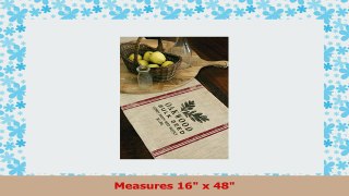 Heritage Lace Seed Labels Oakwood Table Runner 16 by 48Inch Natural 8638cd4d