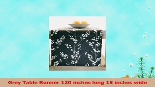 Table Runner Grey and White Table Runner Gray and White Floral Table Runner Table Linens db352f4d