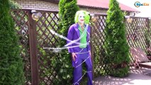 Frozen Elsa & Spiderman vs Iron Man w/ Joker Superheroes Epic Fight Movies Superheroes in Real Life