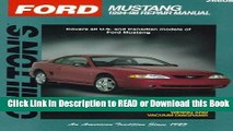 Read Book Ford: Mustang 1994-98 (Chilton s Total Car Care Repair Manuals) Free Books