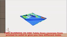 ShalinIndia Digitally Printed Blue Lotus flowered Reversible Table Runner  13 x 72  Faux c8b25e0a