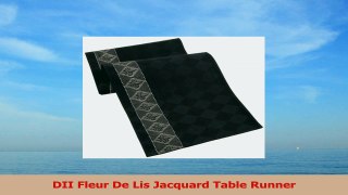 DII Fleur De Lis Jacquard Table Runner 2c3a896e