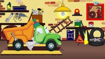 Coches para niños - Camión Amarillo y Tractor - Caricaturas de carros - Camiónes infantiles