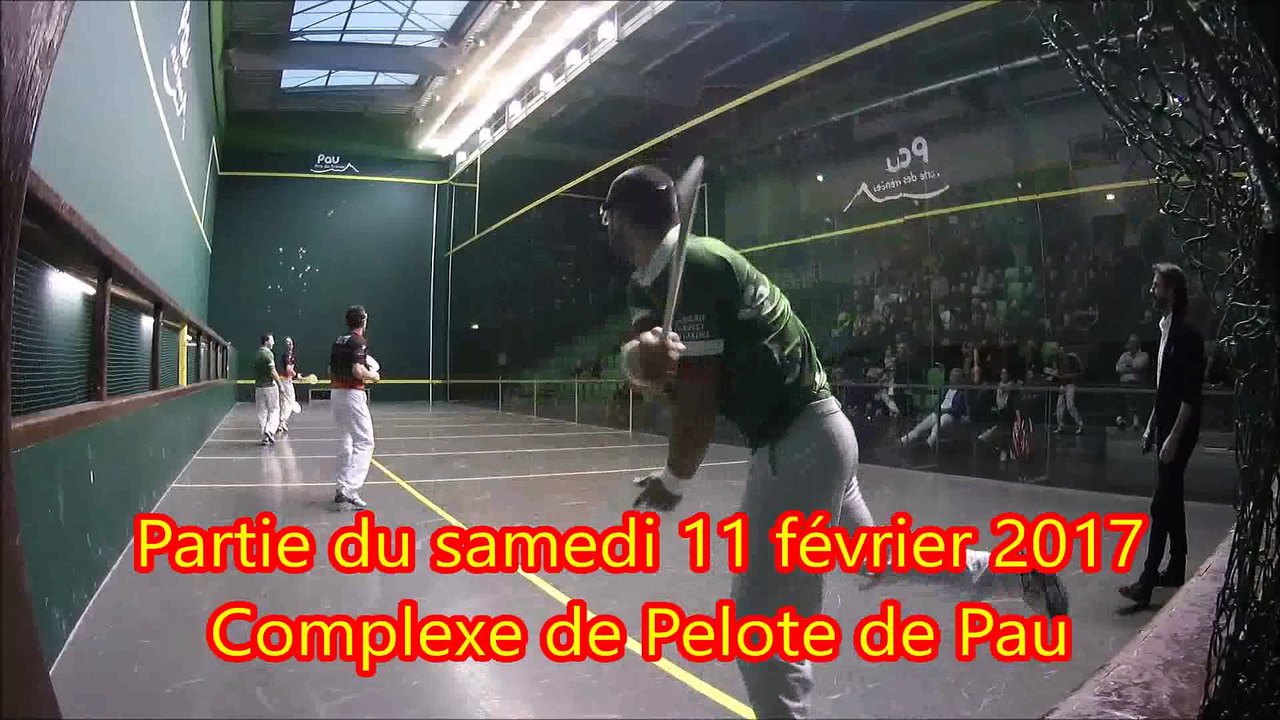 Demi-Finale Nat A Gomme Trinquet - St Jean de Luz (Amestoy-Suzanne) contre Bayonne (Bordachar-Hardoy)