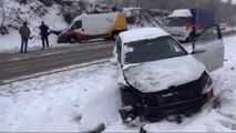 Zonguldak'ta Kar Ulaşımı Aksattı