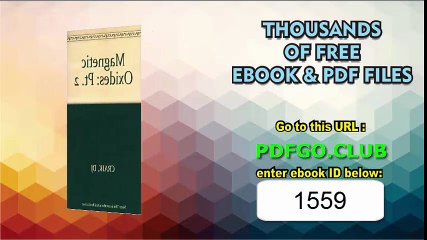 Magnetic Oxides, Part 2 (Pt. 2)