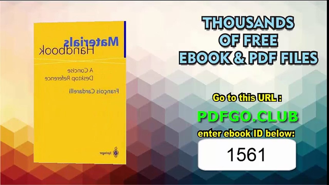 Materials Handbook_ A Concise Desktop Reference